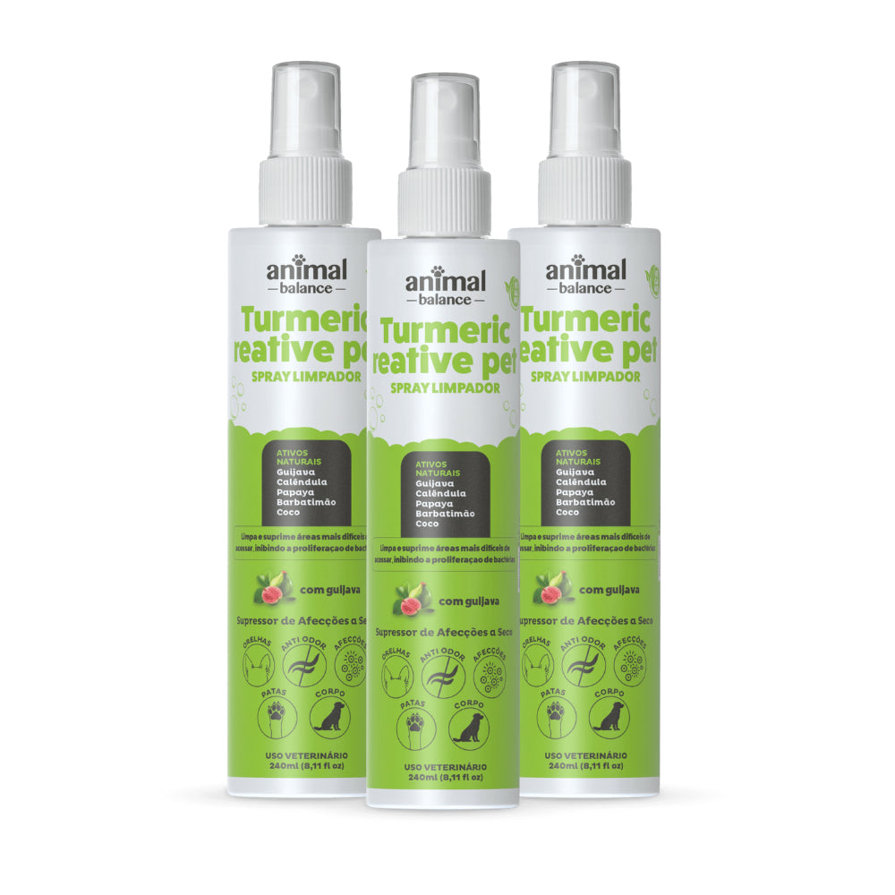 3 Spray Limpadores - Bactericida Calmante à Seco
