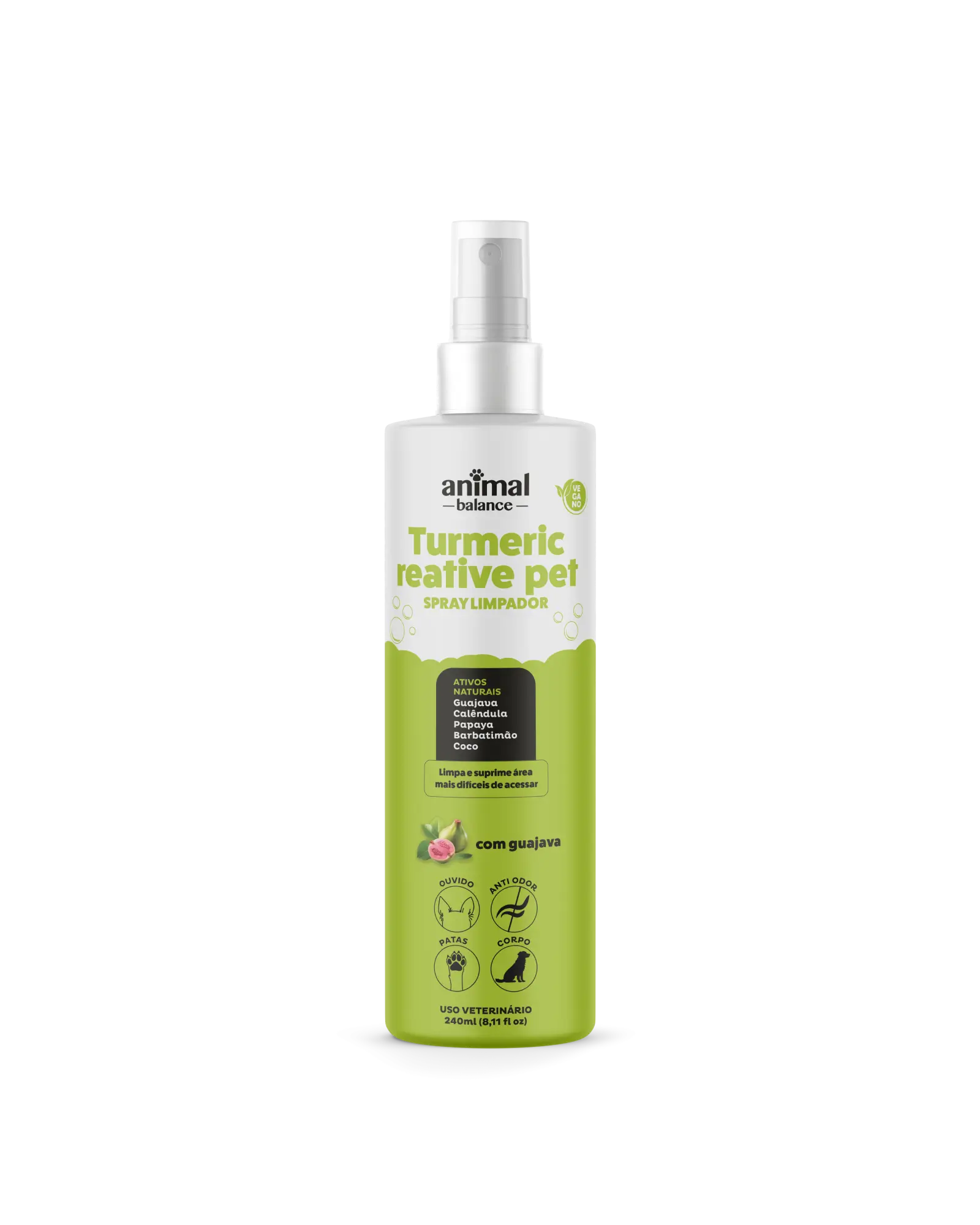 Spray Limpador - Bactericida, Anti Odor, Calmante - Psidium, Calêndula e Aloe - 240ml