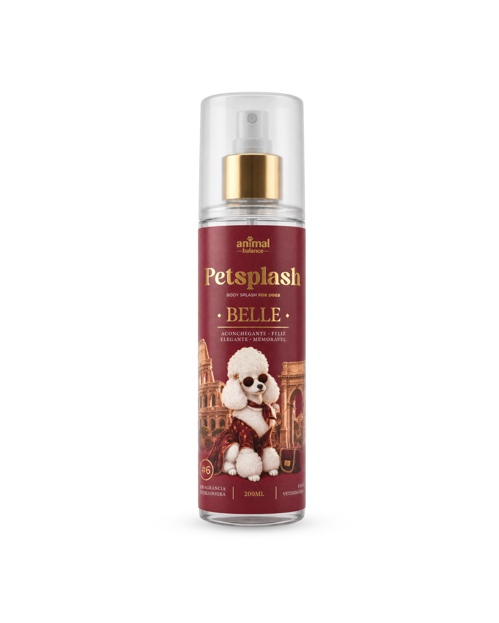 Perfume para Cães Petsplash Belle Alta Fixação 200ml