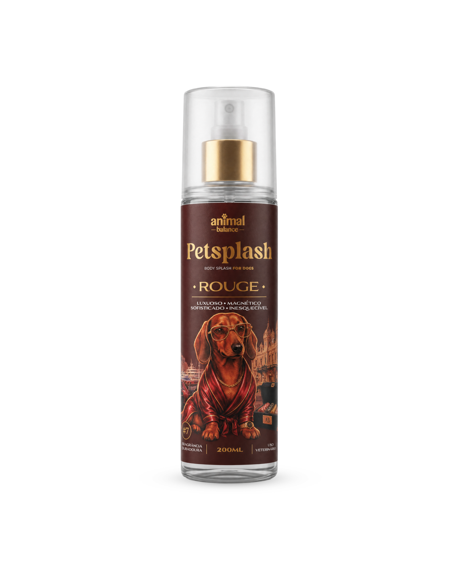 Perfume para Cães Petsplash Rouge Alta Fixação 200ml