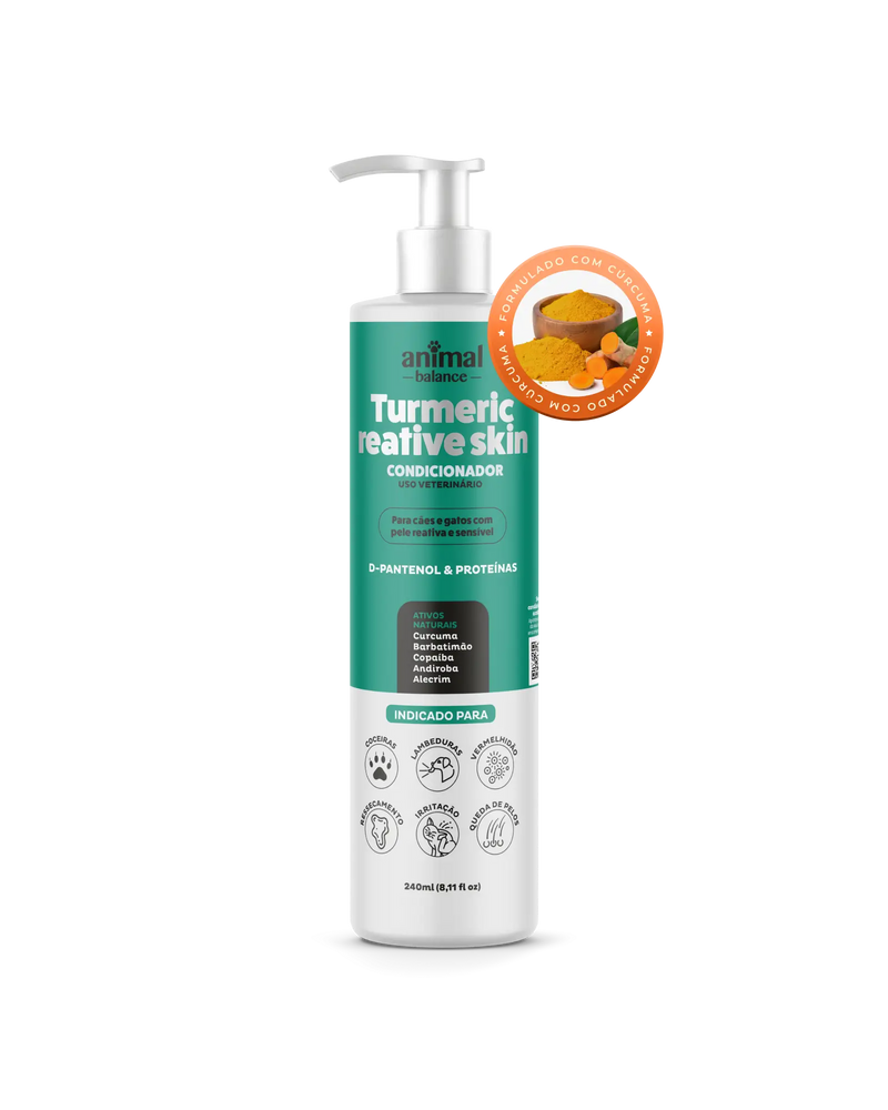 Condicionador Pet - Cúrcuma Reative Skin - 240ml