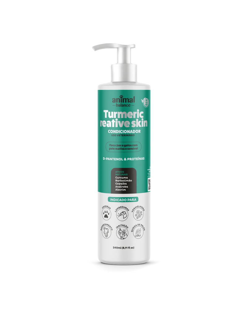 Condicionador Pet - Cúrcuma Reative Skin - 240ml