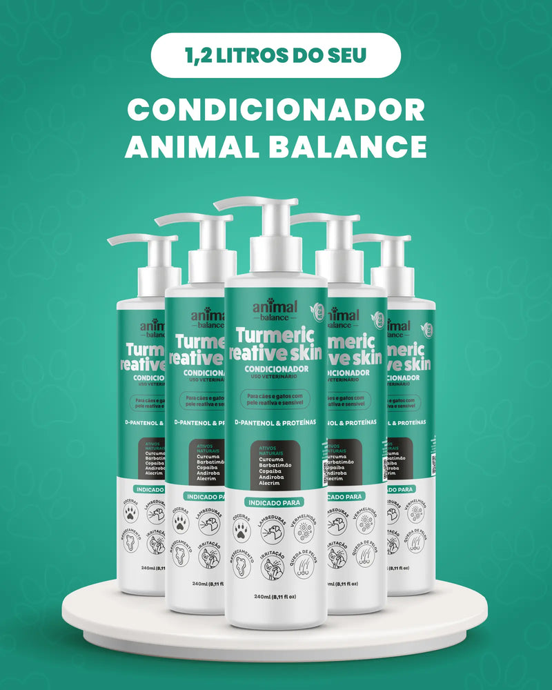 1,2 Litros - Condicionador Cúrcuma - Animal Balance