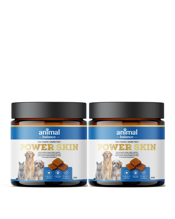 2 Power Skin - Pelo & Derme - Suplemento em Flexbites Palatáveis - 250g