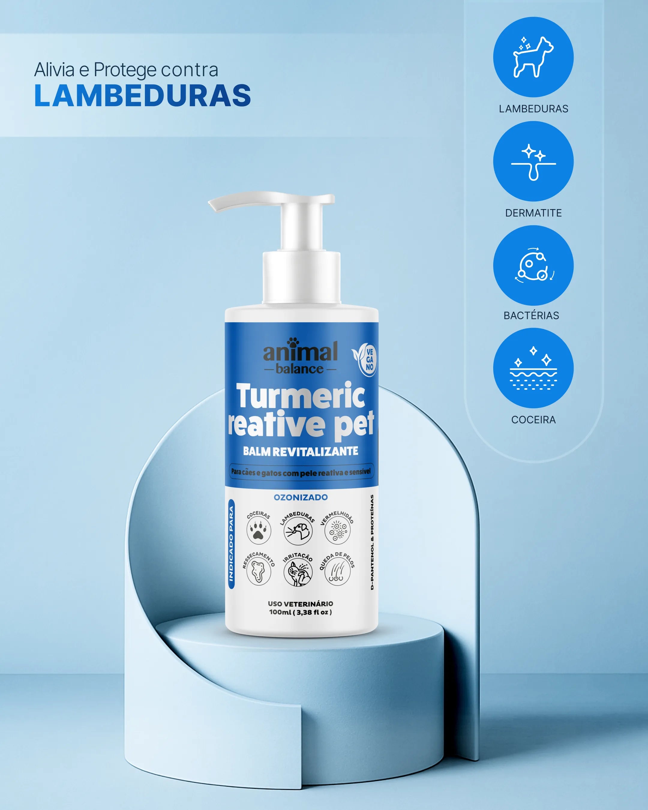 Balm Reestruturante Pet - Cúrcuma e Barbatimão - Concentrado - 100ml