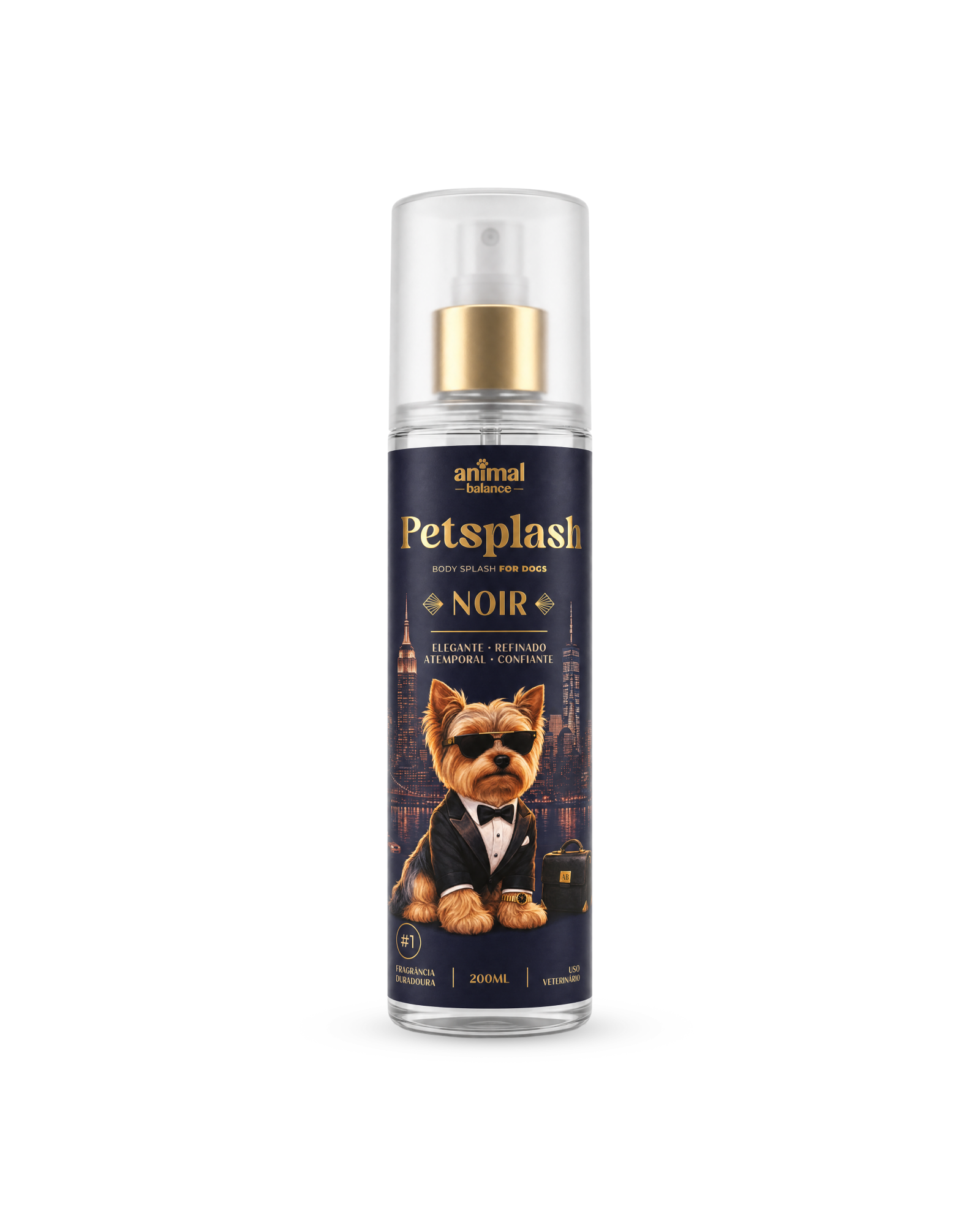 Perfume para Cães Petsplash Noir Alta Fixação 200ml