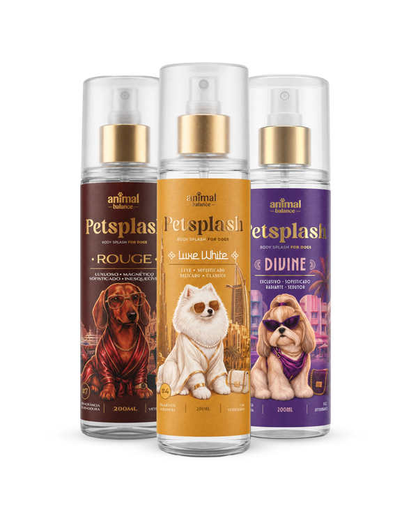 Petsplash® Trio Primeira Classe (Luxe White, Divine e Rouge) [PRÉ VENDA - RECEBA APÓS 20.09.26]